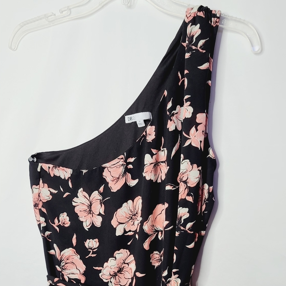DR2 by Daniel Rainn floral one shoulder flowy dress sz M - Picture 4 of 8